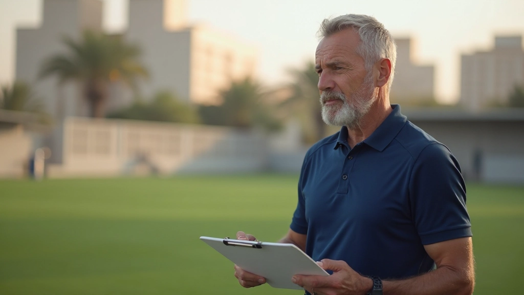 Coach analyzing team performance using training analysis and recovery methods